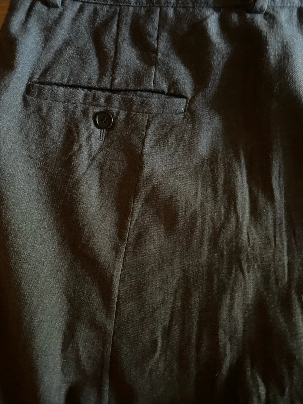 AllSaints Men's Dark Brown Flat Front Pants
